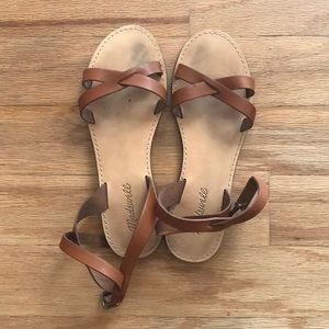 Madewell ankle wrap around sandals